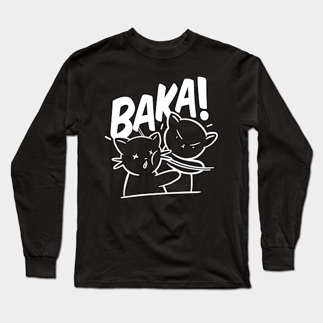 Baka Cat Anime Japan Cosplay Otaku Merch Kawaii Long Sleeve T-Shirt by wbdesignz